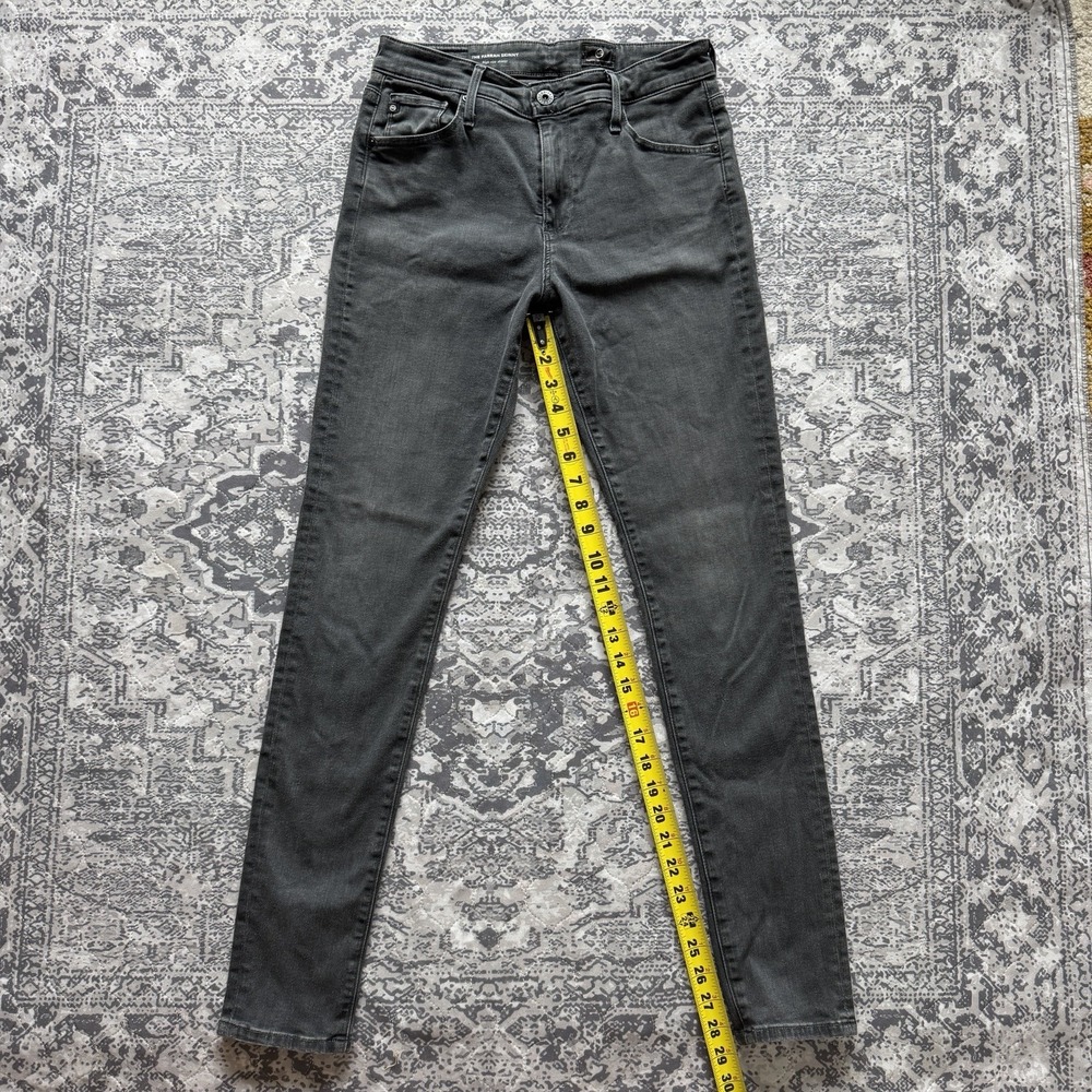AG Adriano Goldschmied "Farrah" Skinny Ankle Jeans Women's 28R Grey Whimsigoth